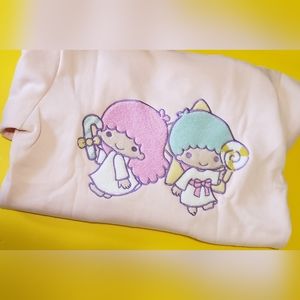 Little twin stars pastel pink pullover hoodie Sanrio sweater NEW 2021 Japan